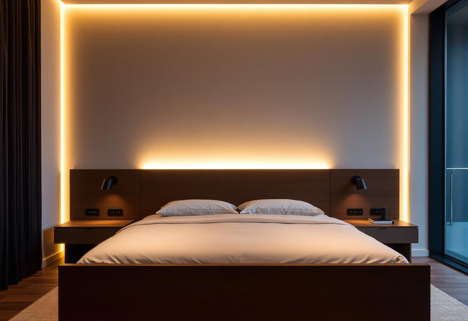 Bedroom lighting example