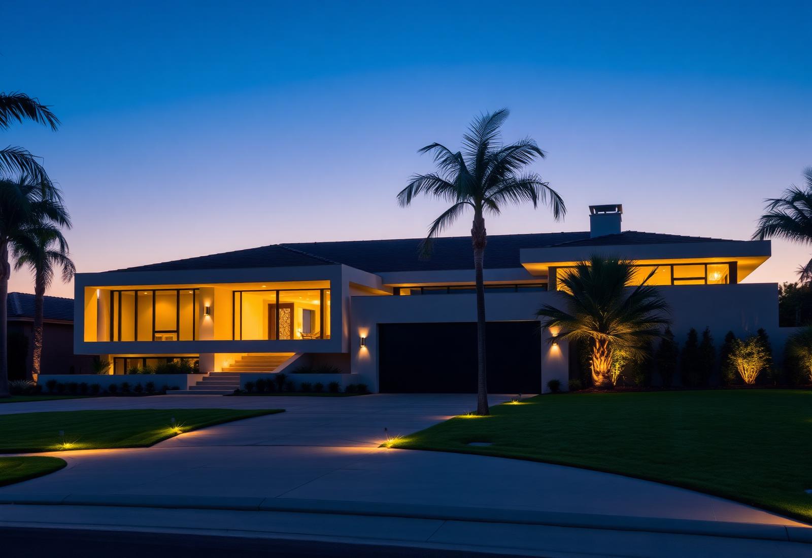 Exterior lighting example